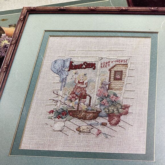 VTG 1987 Leisure Arts Yesterday's Garden Cross Stitch Leaflet 552 Book 10 - Picture 3 of 11